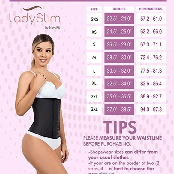 NWOT Sz M Lady Slim by Nuvofit Latex Waist Trainer - Picture 5 of 11